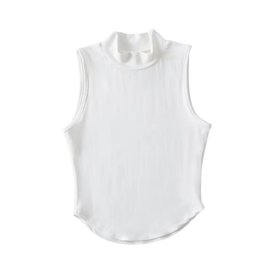 着圧トップは袖なし